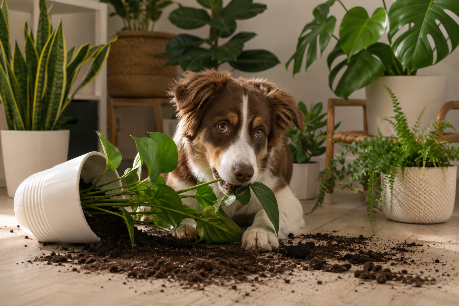 Diese Zimmerpflanzen solltest du aus deiner Wohnung verbannen, wenn du einen Hund hast