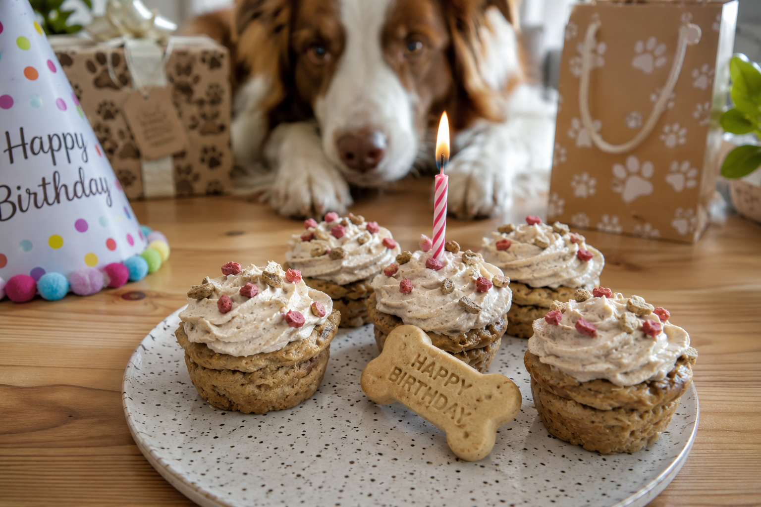 Hackfleisch-Muffins für Hunde – Rezept mit Rinderhack und Hafermehl
