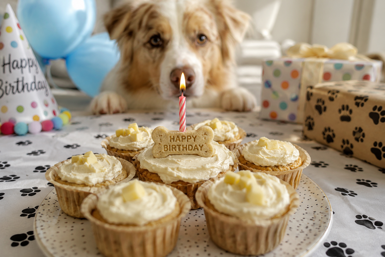 Pupcakes für Hunde – Hundemuffins mit Erdnussbutter