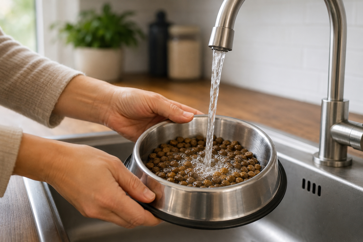 Trockenfutter in Wasser einweichen – sinnvoll oder unnötig?
