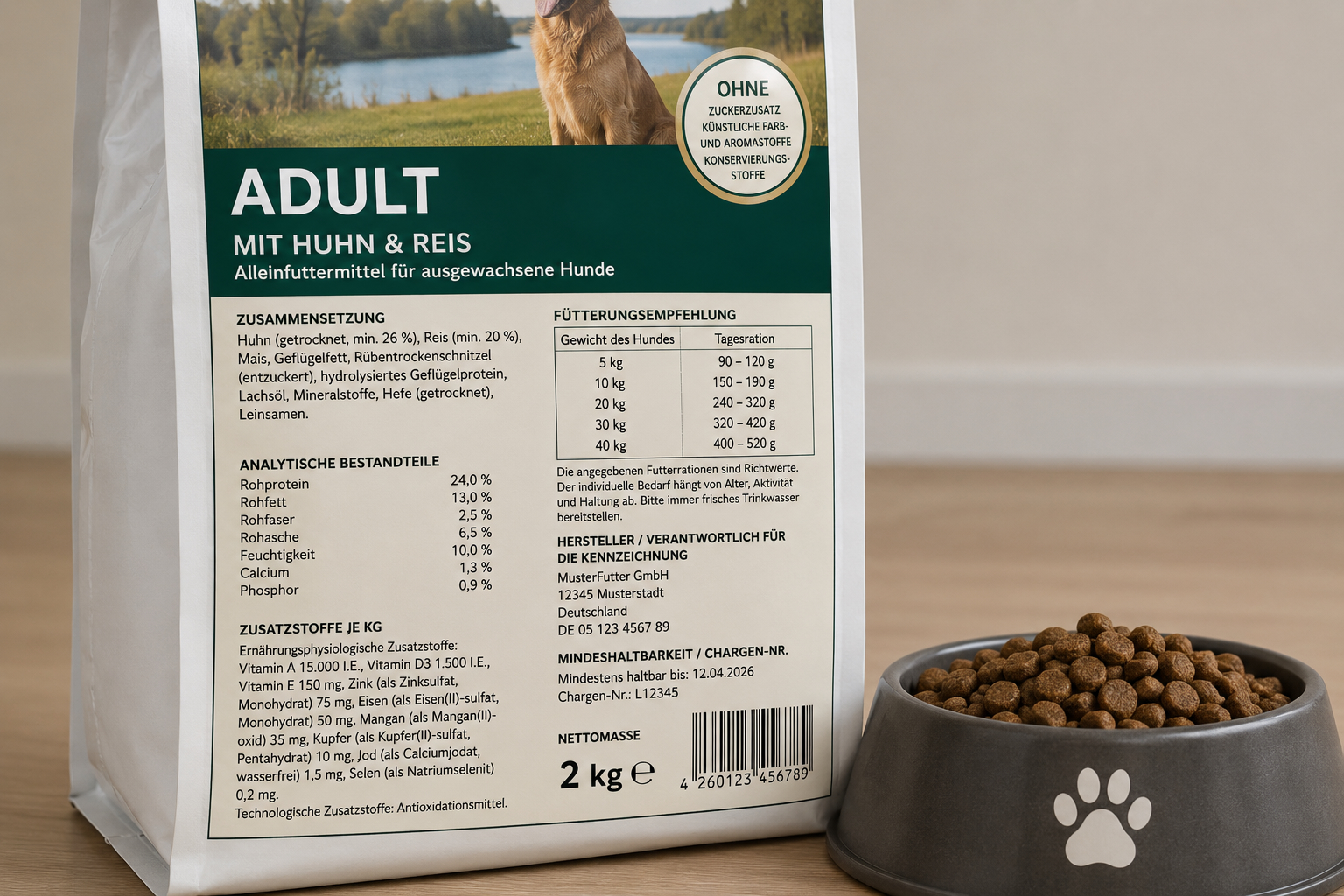 Futtermitteldeklarationen bei Hundefutter – Was die Angaben bedeuten